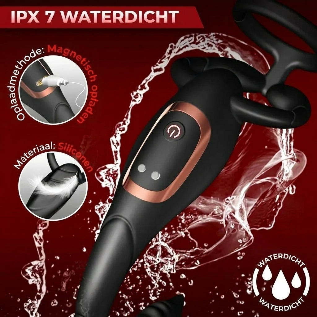The Scorpion PRO 3-in-1 – Ring, Perineumstimulator & Plug