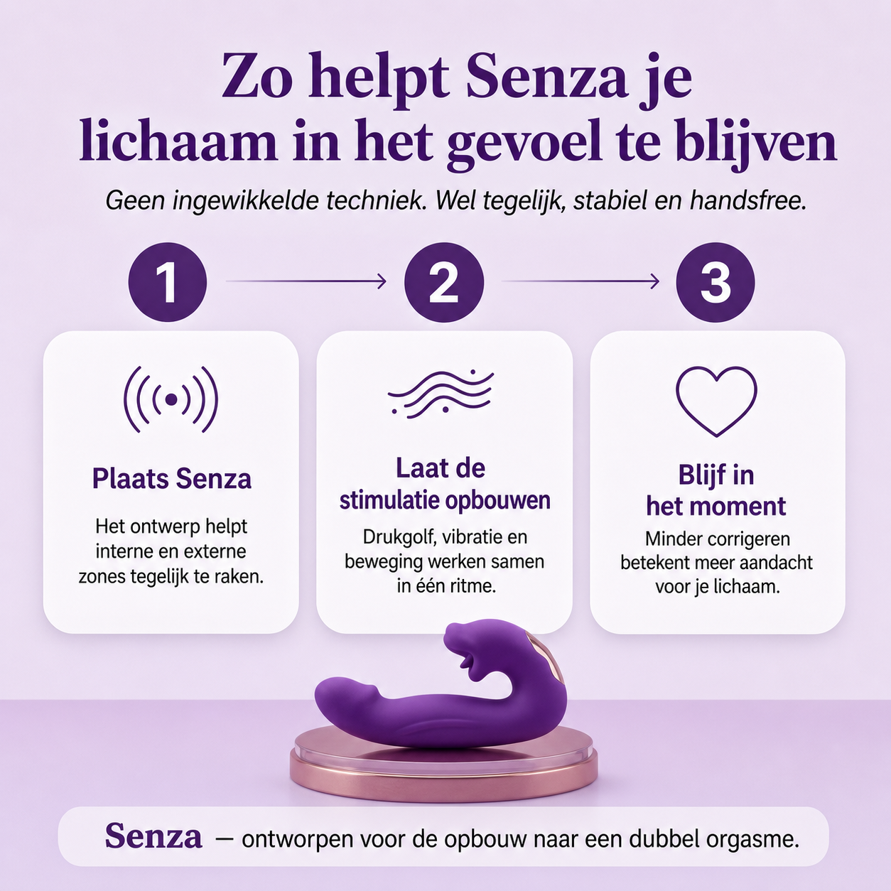 Senza™ 4-in-1 Dubbel Orgasme Activator