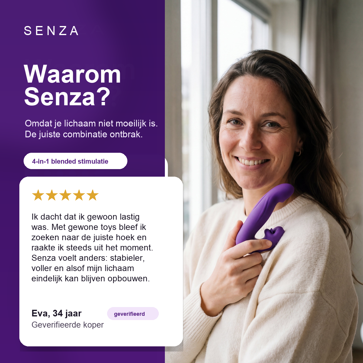 Senza™ 4-in-1 Dubbel Orgasme Activator